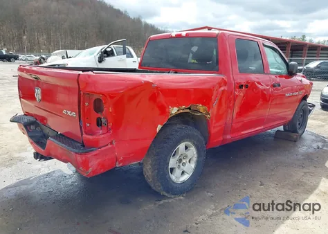 2012 Ram 1500 St из США, поврежденный, VIN 1C6RD7KT3CS227372